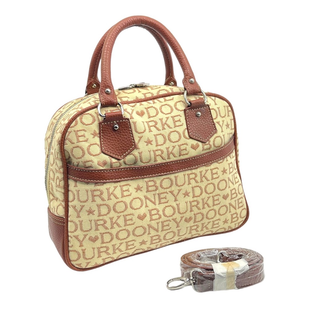 Vintage DOONEY & BOURKE Convertible Crossbody Satchel Handbag Hearts & Stars NOS